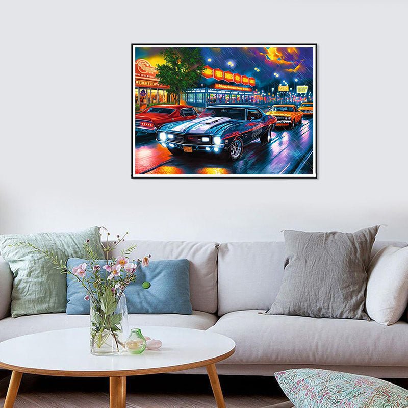 AB Diamond Painting-Blue Flowers