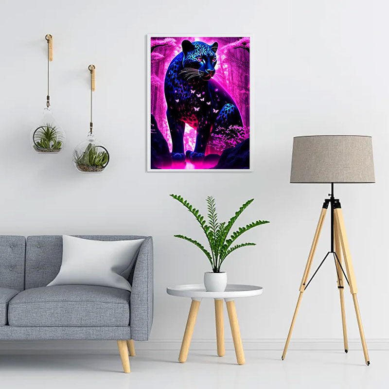 Voll AB Diamond Painting-Nachtpanther