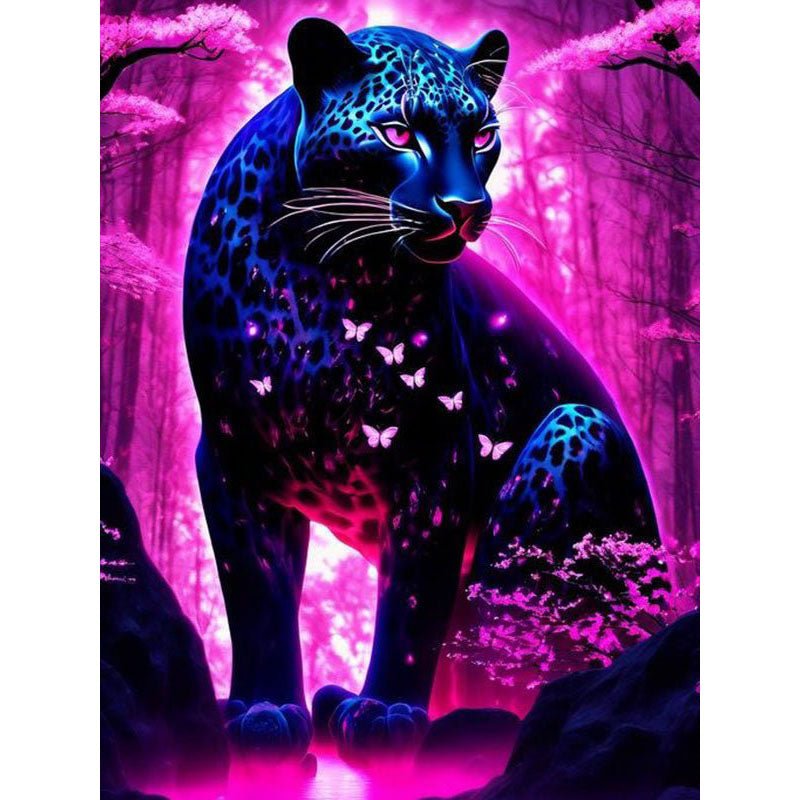 Voll AB Diamond Painting-Nachtpanther - Jetzt bei diamondspainting kaufen