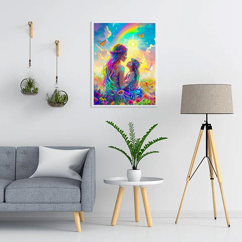 Voll AB Diamond Painting-Regenbogenliebe