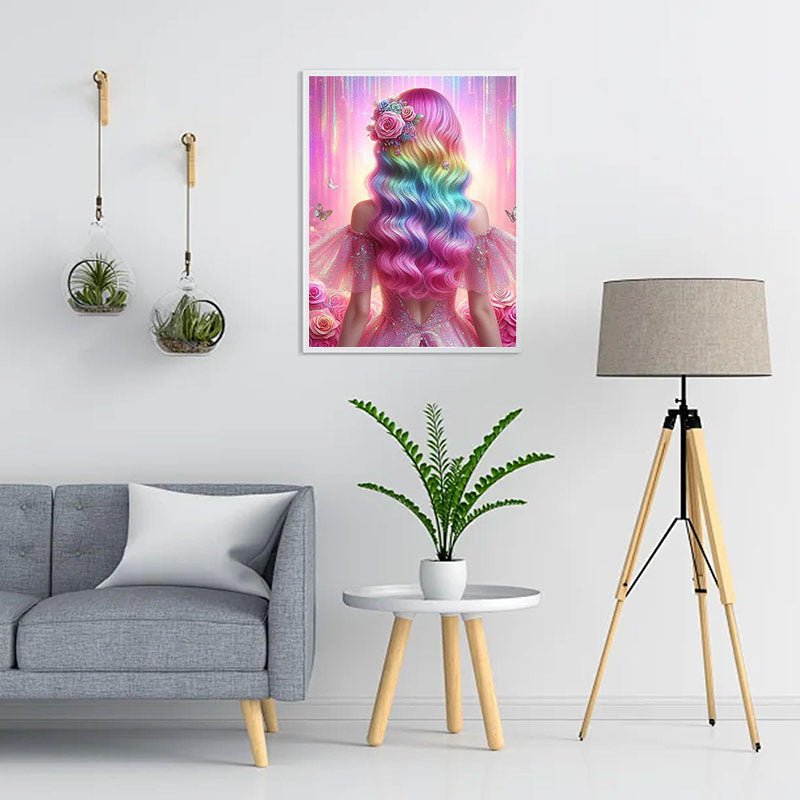 Voll AB Diamond Painting-Regenbogenprinzessin