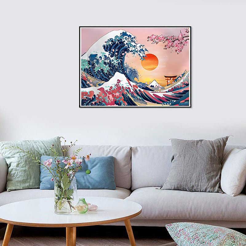 AB Diamond Painting-Blue Flowers