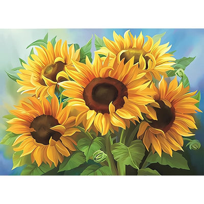 Voll AB Diamond Painting-Sonnenblumenstrauß