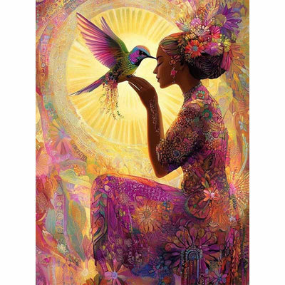 Voll AB Diamond Painting-Sonnenkuss