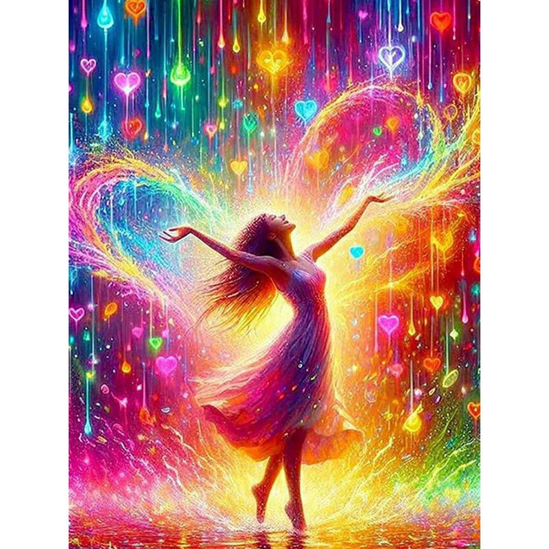 Voll AB Diamond Painting-Tanz des Lichts - Jetzt bei diamondspainting kaufen